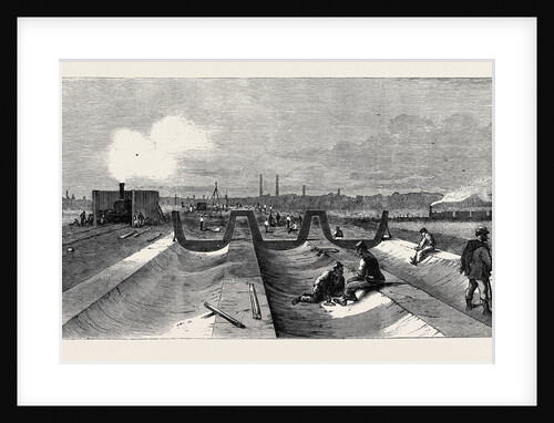 Concrete Foundation for the Northern Outfall Tunnels London Main Drainage by Anonymous