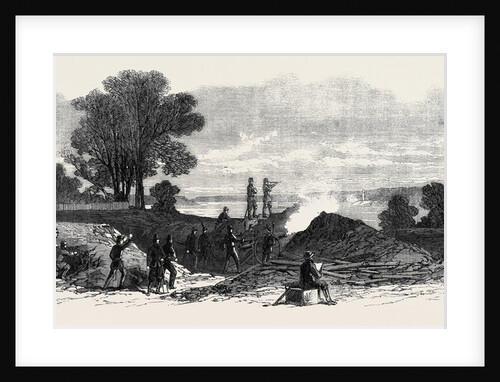 The Civil War in America: The Ten Pounder Gun Battery (Federalist) at Budd's Ferry by Anonymous