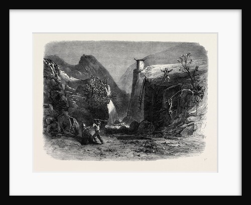 Scene from Mr. Falconer's New Drama Peep O'Day at the Lyceum Theatre: The Old Quarry in the Foil Dhuiv or Dark Valley by Anonymous
