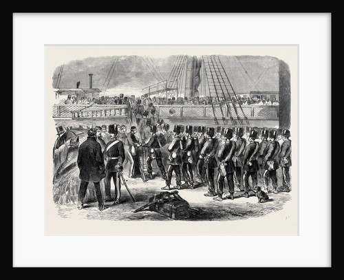 Embarkation at Woolwich of the E Battery Fourth Brigade of Royal Field Artillery on Board the Melbourne for Canada by Anonymous