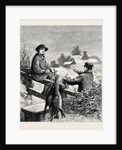 A Christmas Present Waiting for the Coach by Anonymous