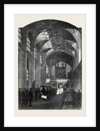 The Funeral Procession in the Nave of St. George's Chapel Windsor the Funeral of His Late Royal Highness the Prince Consort by Anonymous