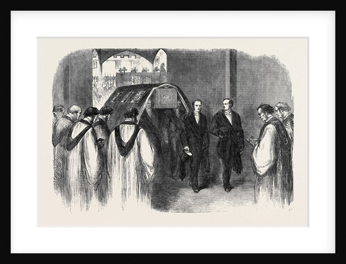 Reception of the Body by the Clergy at the Entrance of St. George's Chapel the Funeral of His Late Royal Highness the Prince Consort Prince Albert by Anonymous