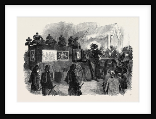 The Funeral of His Late Royal Highness the Prince Consort: The Hearse Approaching St. George's Chapel by Anonymous