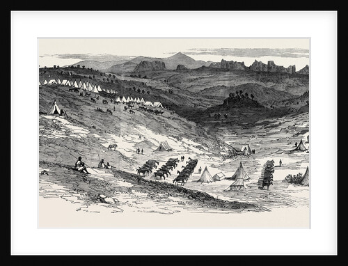 The Abyssinian Expedition: Camp of General Sir R. Napier at Ad-Abaga 1868 by Anonymous