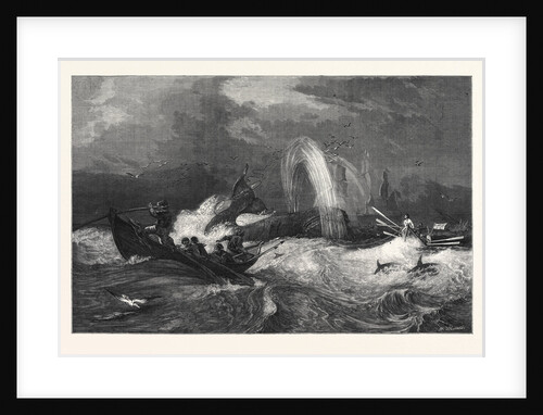 South Sea Whaling, in the General Exhibition of Water Colour Drawings Dudley Gallery 1868 by Anonymous