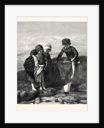 The Mariner's Children, in the General Exhibition of Water Colour Drawings Dudley Gallery 1868 by Anonymous