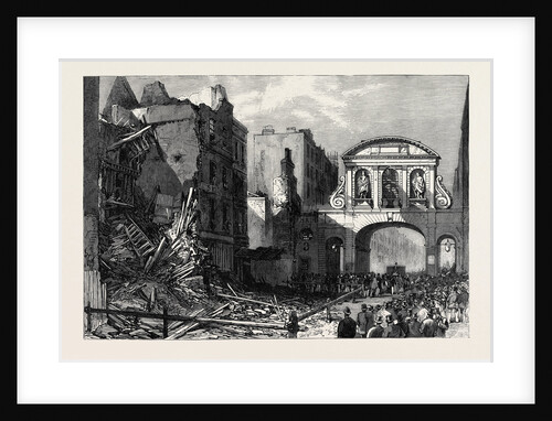 Forlorn Condition of Temple Bar 1868 by Anonymous