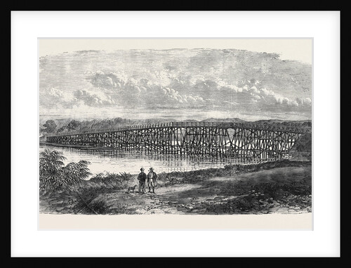 Bridge at North Fremantle Western Australia 1868 by Anonymous