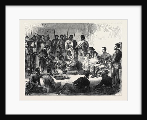 The Expedition to Abyssinia: Sir Robert Napier Entertained by the Prince of Tigre 1868 by Anonymous