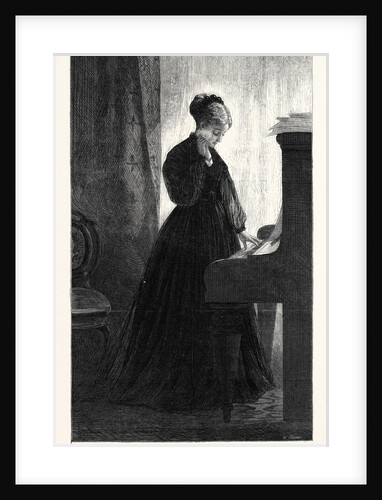 I Cannot Sing the Old Songs, in the Suffolk Street Exhibition 1868 by Anonymous