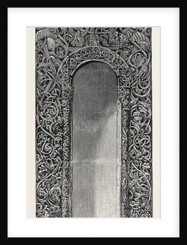 Doorway Carved in Pine Wood (Russian) 1868 by Anonymous