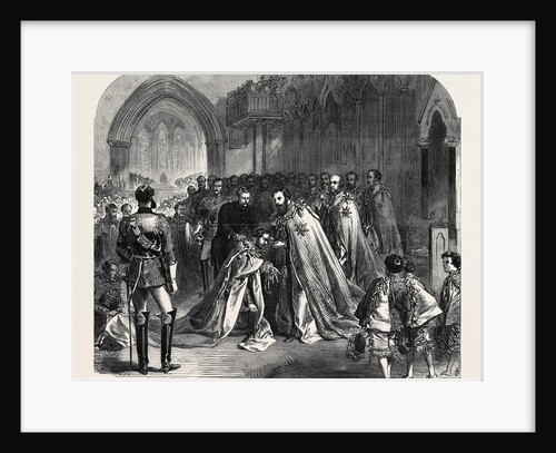 The Grand Master Investing the Prince of Wales with the Order of St. Patrick in St. Patrick's Cathedral Dublin 1868 by Anonymous