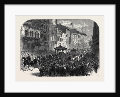 Funeral Procession of the Late Hon. Thomas D'Arcy M'Gee at Montreal Canada 1868 by Anonymous