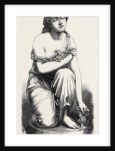 Nydia the Blind Flower Girl of Pompeii Gathering Flowers in the Garden of Glaucus, in the Royal Academy Exhibition 1868 by Anonymous