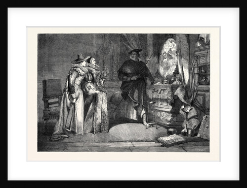 The Magic Mirror. In the Exhibition of the Institute of Painters in Water Colours 1868 by Anonymous
