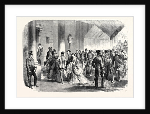 The Queen's Drawingroom: The Ambassadors' Entrance Buckingham Palace 1868 by Anonymous