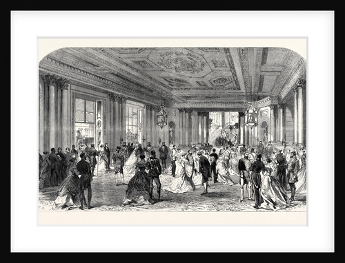 The Queen's Drawingroom: Grand Entrance Hall Buckingham Palace 1868 by Anonymous