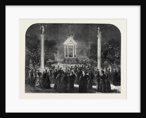 Nocturnal Fête at Florence in Honour of the Marriage of the Crown Prince of Italy 1868 by Anonymous