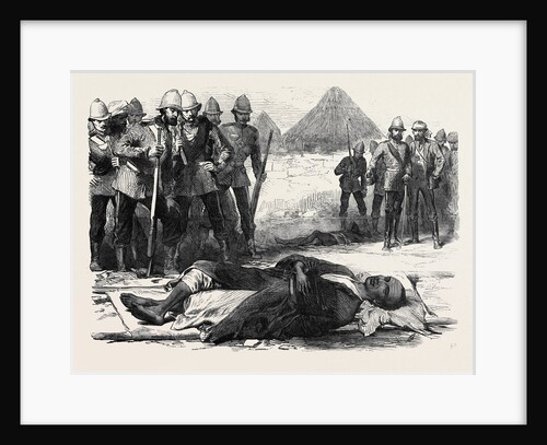 The War in Abyssinia: King Theodore As He Lay Dead at Magdala April 13 1868 by Anonymous