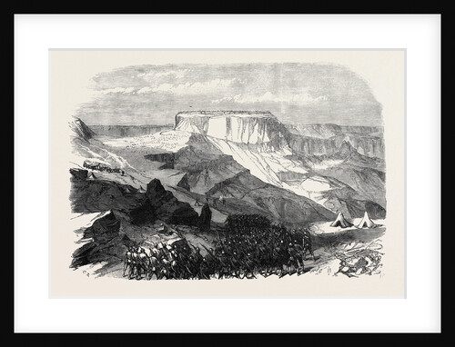The War in Abyssinia: The 33rd Foot Advancing Upon Magdala from below Islamgee 1868 by Anonymous