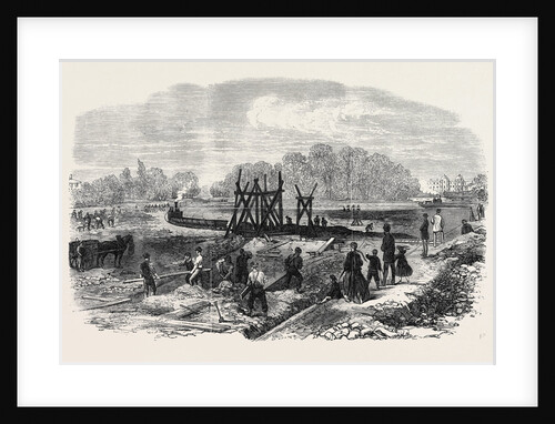 Works in the Bed of the Regent's Park Lake London 1868 by Anonymous
