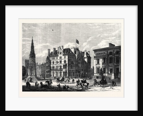 The Martyrs' Memorial Taylor Institution and Randolph Hotel Oxford 1868 by Anonymous