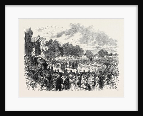 Mr. Disraeli Opening the Industrial Exhibition at Halton Buckinghamshire 1868 by Anonymous