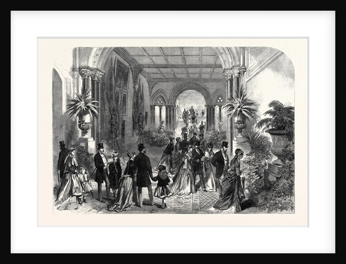 The Grand Staircase at the Leeds Exhibition of Arts 1868 by Anonymous