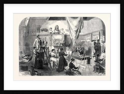 The Female School of Art Queen Square: The Life Class 1868 by Anonymous