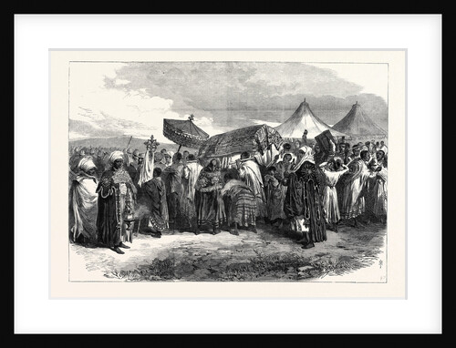 The Abyssinian Expedition: Funeral of the Widow of King Theodore at Aikhullet 1868 by Anonymous