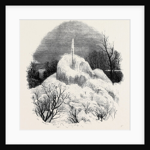 Frozen Fountain at Bamford Near Rochdale by Anonymous