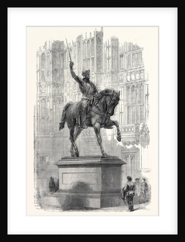 Colossal Statue of Richard Coeur De Lion, in the Old Palace Yard Westminster by Anonymous