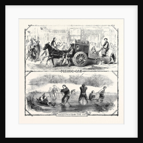Sketches in China: Peking Cab Amusements on the Ice by Anonymous