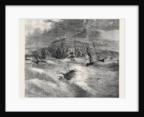 The Recent Gale Scene at Whitby: Upsetting of the Life Boat and Loss of Twelve Lives February 1861 by Anonymous