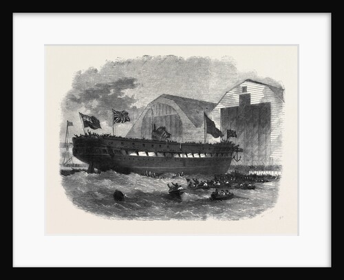 Launch of Her Majesty's Screw Steam Frigate Bristol at Woolwich Dockyard by Anonymous