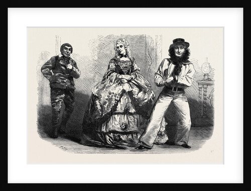 Mr. W.E. Wood in in Three Characters: Thomas Gubbins the Ostler Lady Frances Foresight (Centre) Jones the Skipper by Anonymous