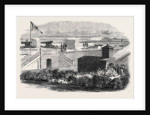 Fort Moultrie in Charleston Harbour South Carolina: The Secession Flag Flying 1861 by Anonymous