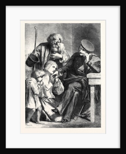 Russian Noble and Serfs from a Drawing by Yvon by Anonymous