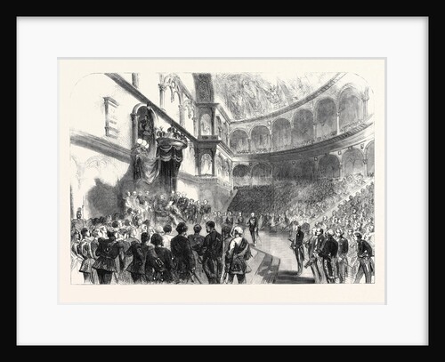 The Opening of the New Italian Parliament by Victor Emmanuel on the 18th Ult. 1861 by Anonymous