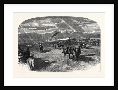 The Derby Day: View of the Course from Near the Corner Looking Towards the Paddock by Anonymous