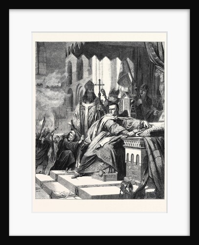 The Coronation of William the Conqueror', Now Exhibiting at the Society of Arts 1861 by Anonymous