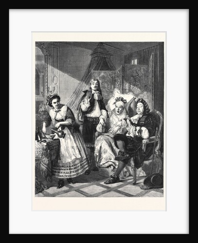 Le Malade Imaginaire, in the Royal Academy Exhibition 1861 by Anonymous