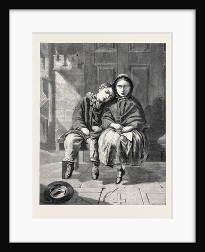 The Sermon, in the Exhibition of the Society of British Artists 1861 by Anonymous