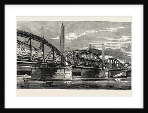 Egypt, Bridge, Engraving 1879 by Anonymous