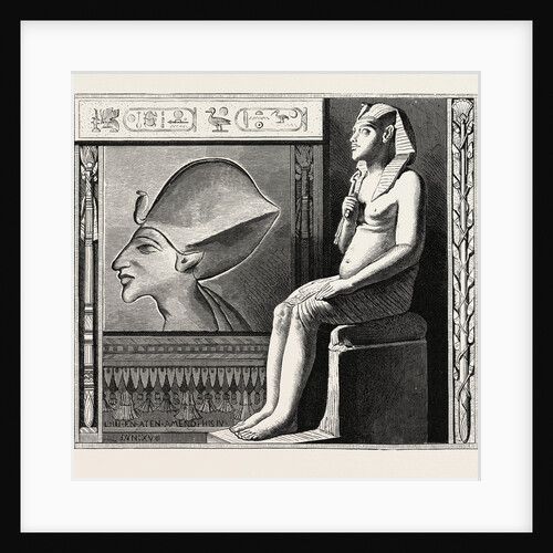 Portrait Statue and Relief of the Fanatical King Amenophis IV by Anonymous