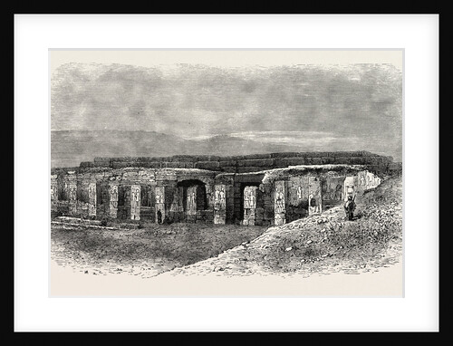 Forecourt With Pillars of the Temple of Abydos by Anonymous