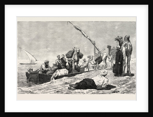 Fellah Ferry Between Keneh and Dendera by Anonymous