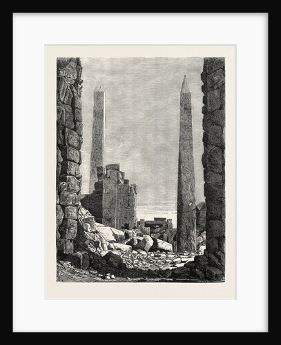 The Obelisks in the Oldest Part of Karnak by Anonymous