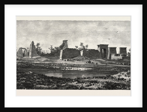 The South Pylon and Sacred Lake of Karnak by Anonymous